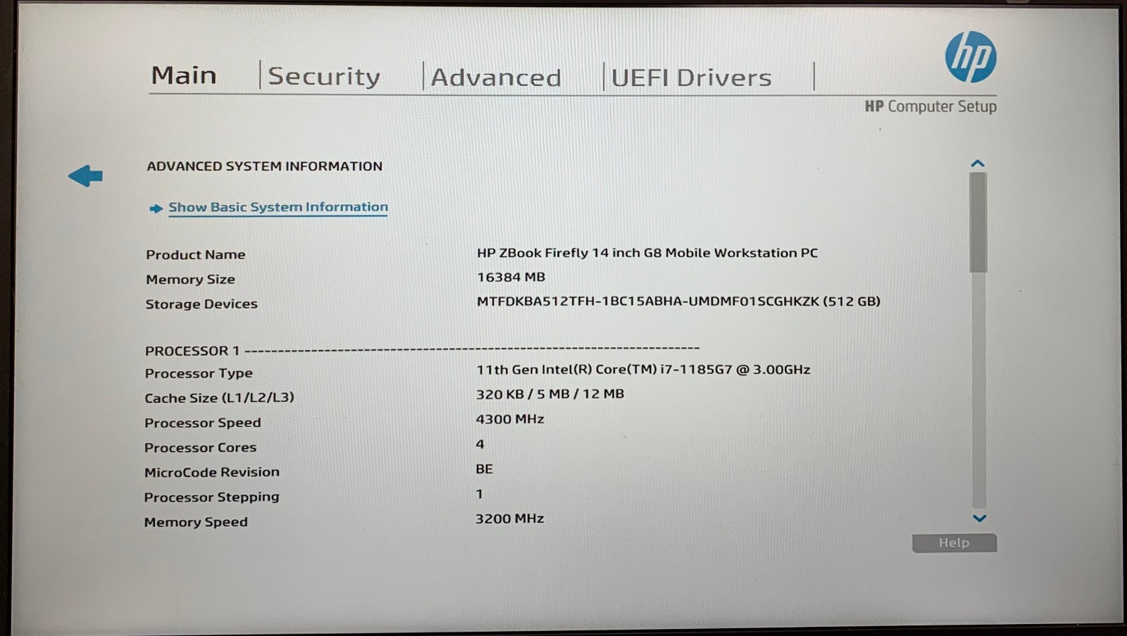 HP Zbook Firefly G8 14″ Laptop i7-1185G7 16GB RAM 512GB NVMe