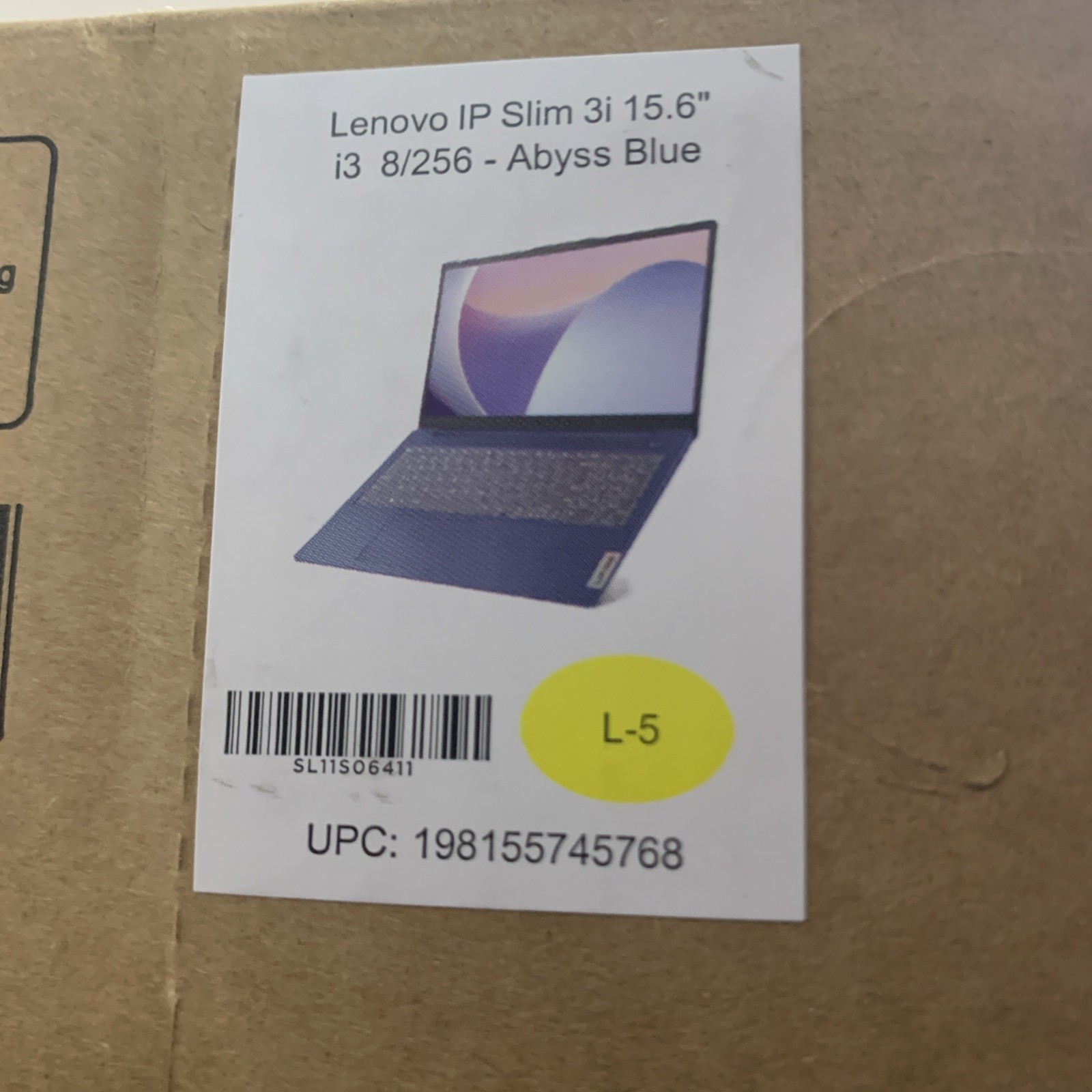 Lenovo IP Slim 3i 15.6″ 8/256GB (Abyss Blue)