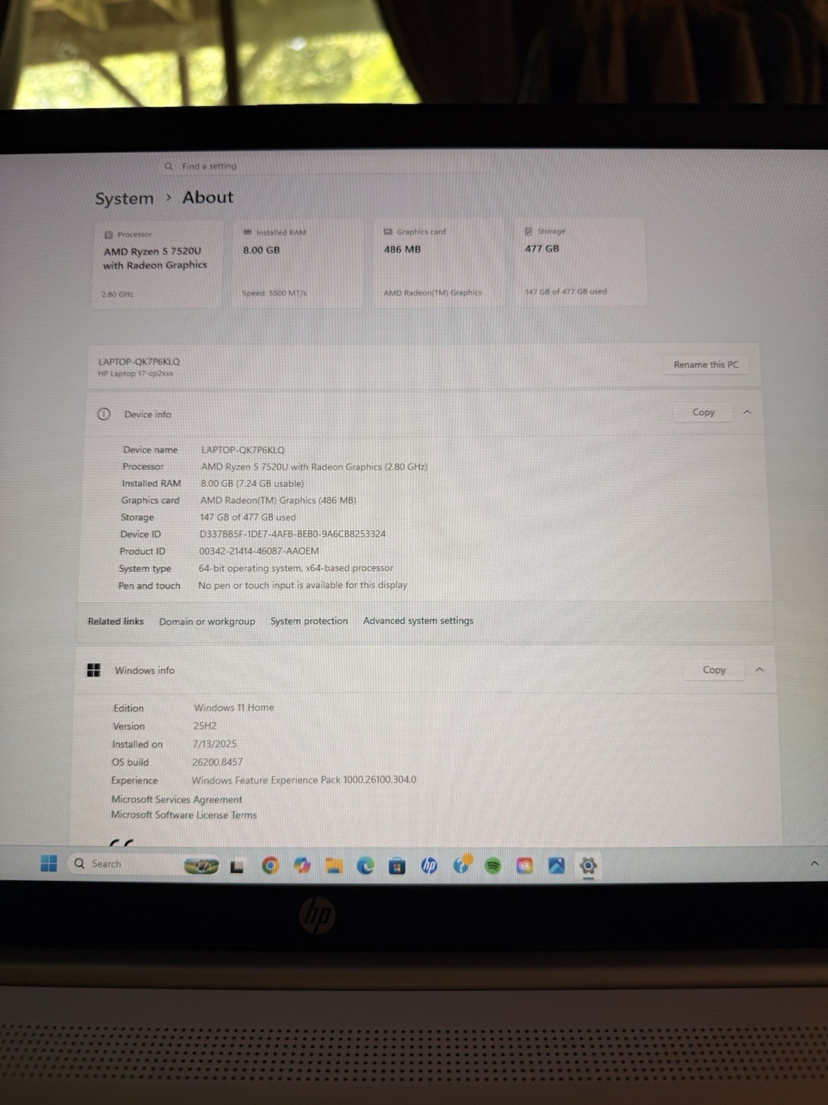 HP – 17.3” Full HD Laptop – AMD Ryzen 5 2023 – 8GB Memory – 512 GB SSD – Silver