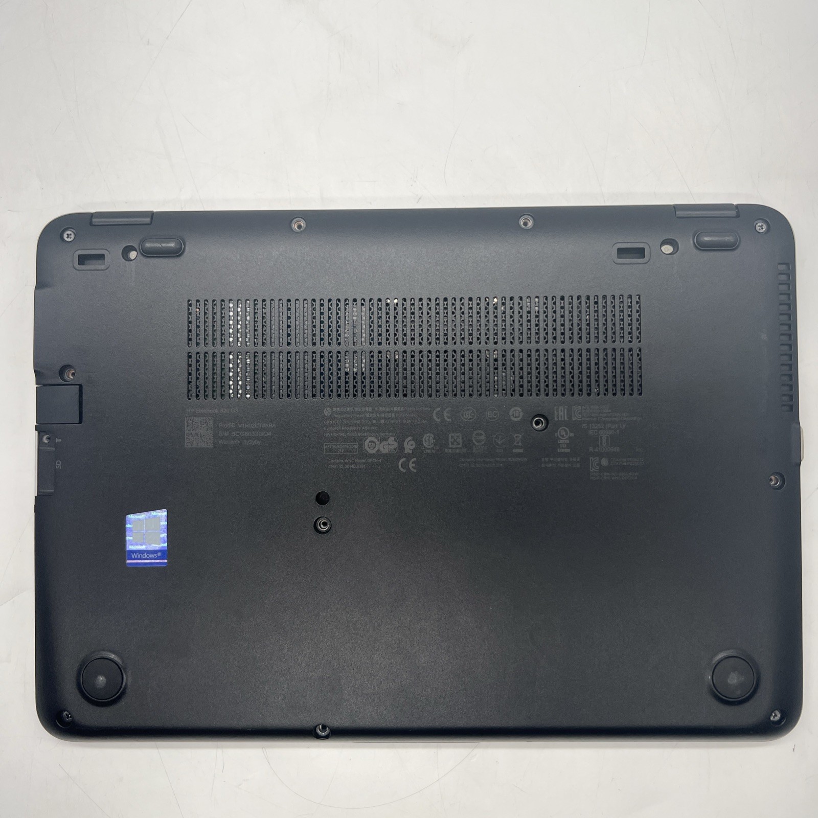 HP EliteBook 820 G3 i5 6300U 2.4GHz 4GB RAM No Drive BIOS ONLY Bad Battery