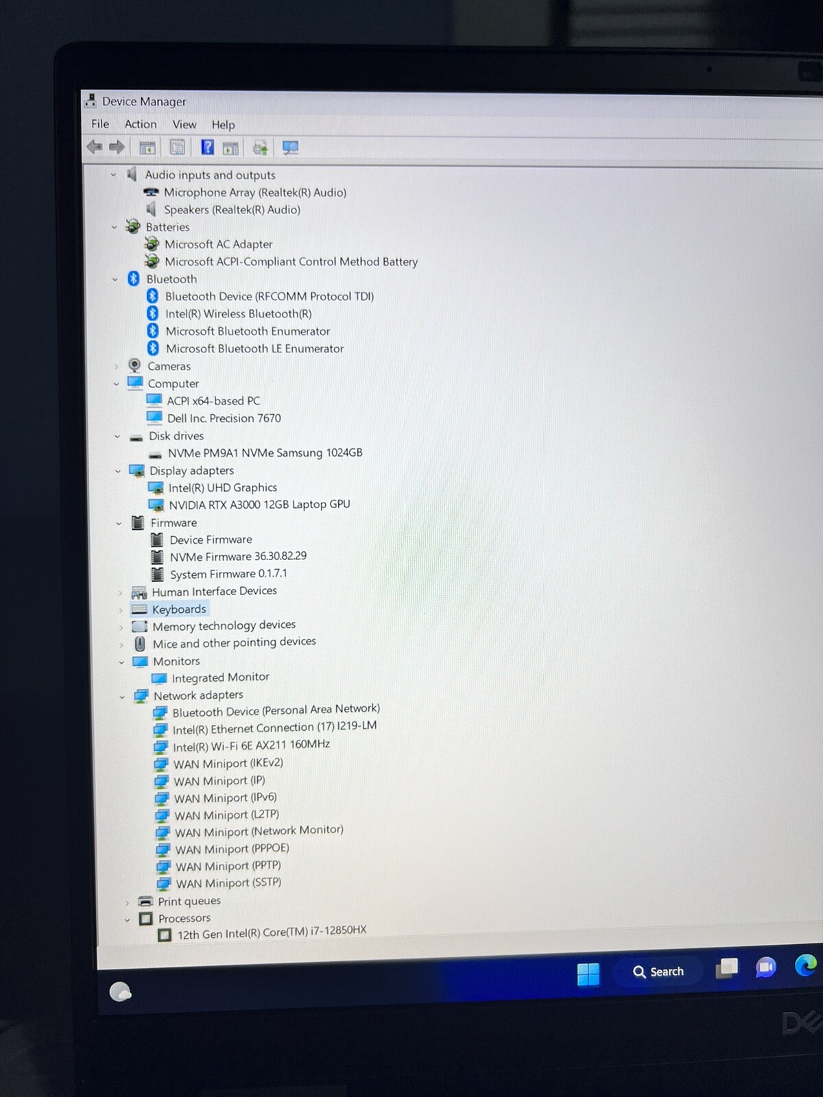 dell precision 7670 workstation cto