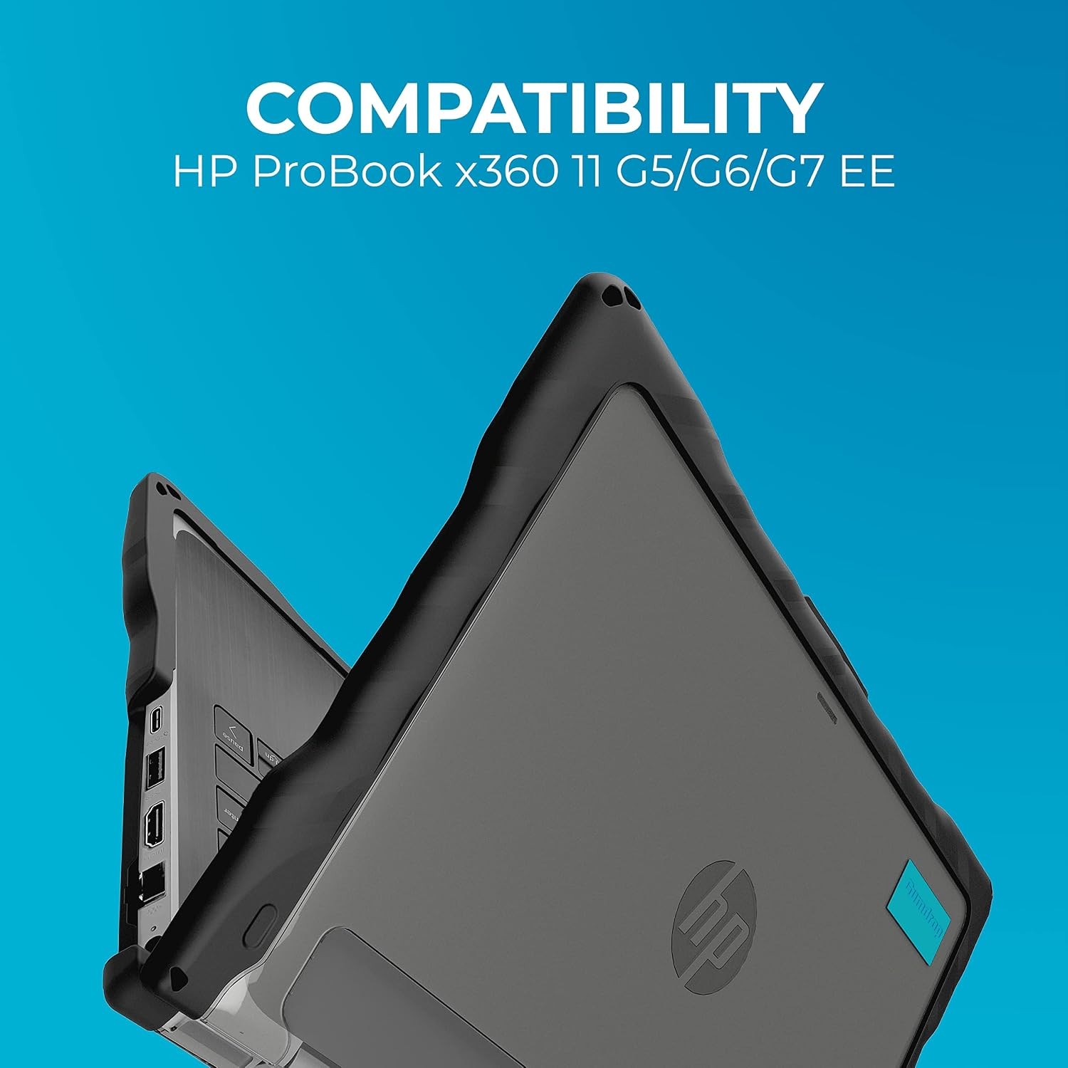 HP ProBook x360 11 G5/G6/G7 EE (2-in-1) – Drop Tested Protection Case – Black
