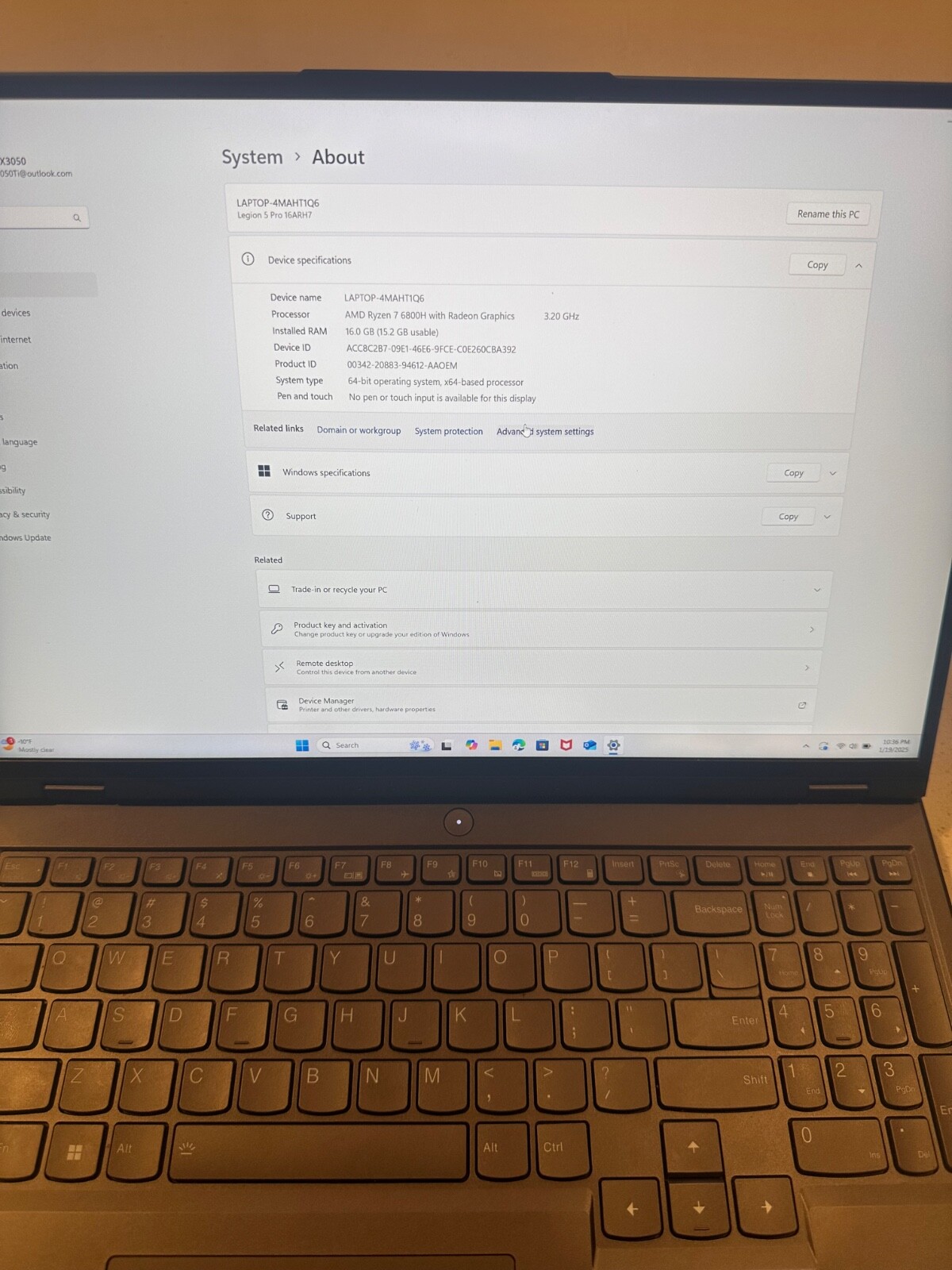 Lenovo Legion 5 Pro: AMD Ryzen 7 6800H, 16GB RAM, 512GB SSD, NVIDIA GeForce RTX
