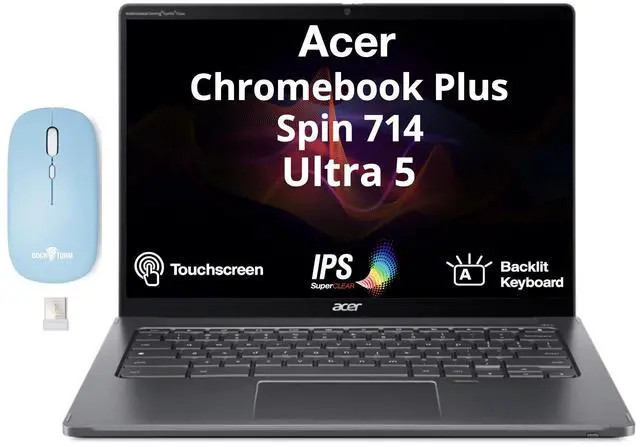 Acer Chromebook Plus Spin 714 AI Chromebook 14.0 in 60Hz Core Ultra 5 115U