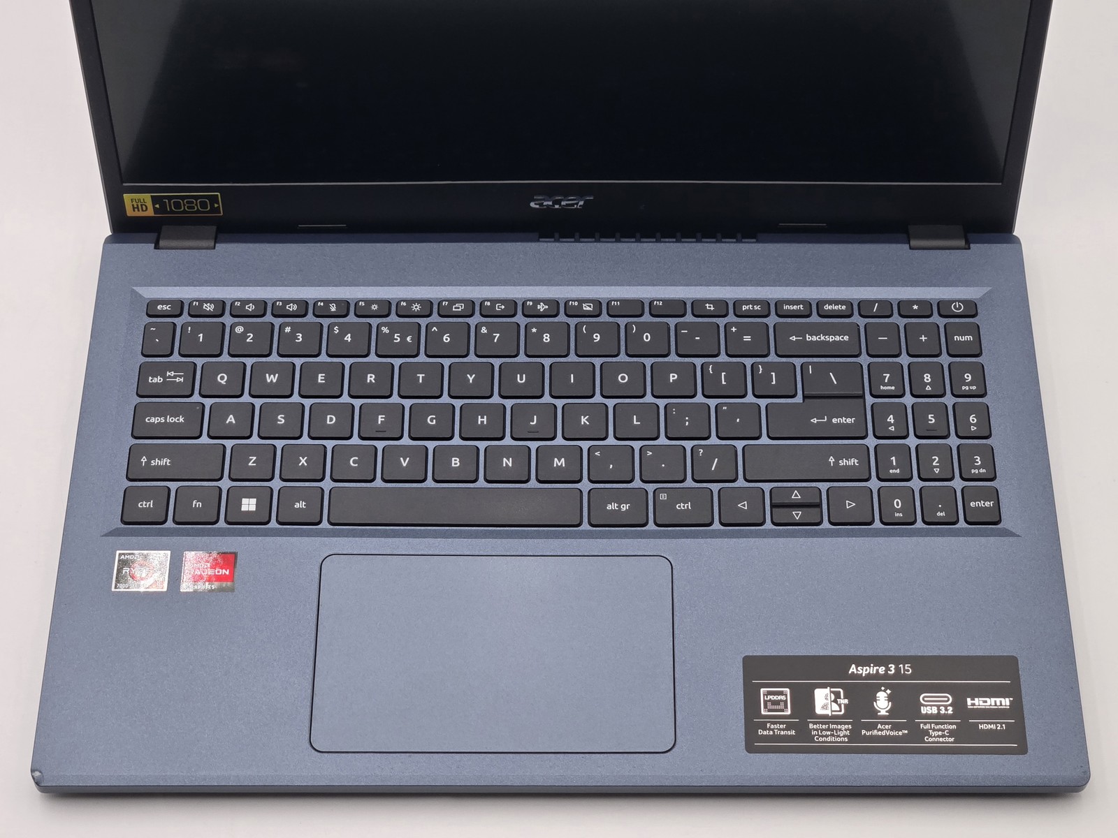 Acer Aspire A315-24PT 15″ FHD Touch RYZEN 5 7520U 1TB SSD 16GB W11 Webcam