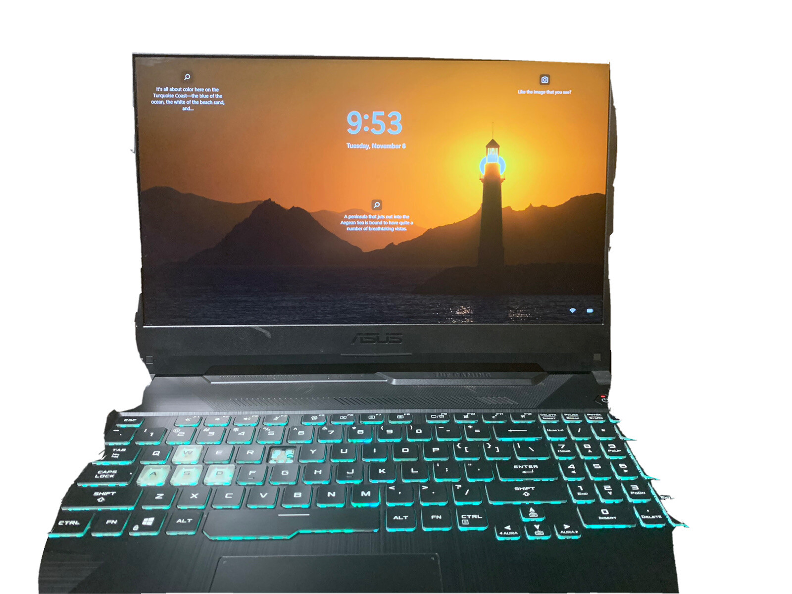 ASUS TUF Gaming A15 Laptop | T Key Missing, Used with Charging Cable, No Box