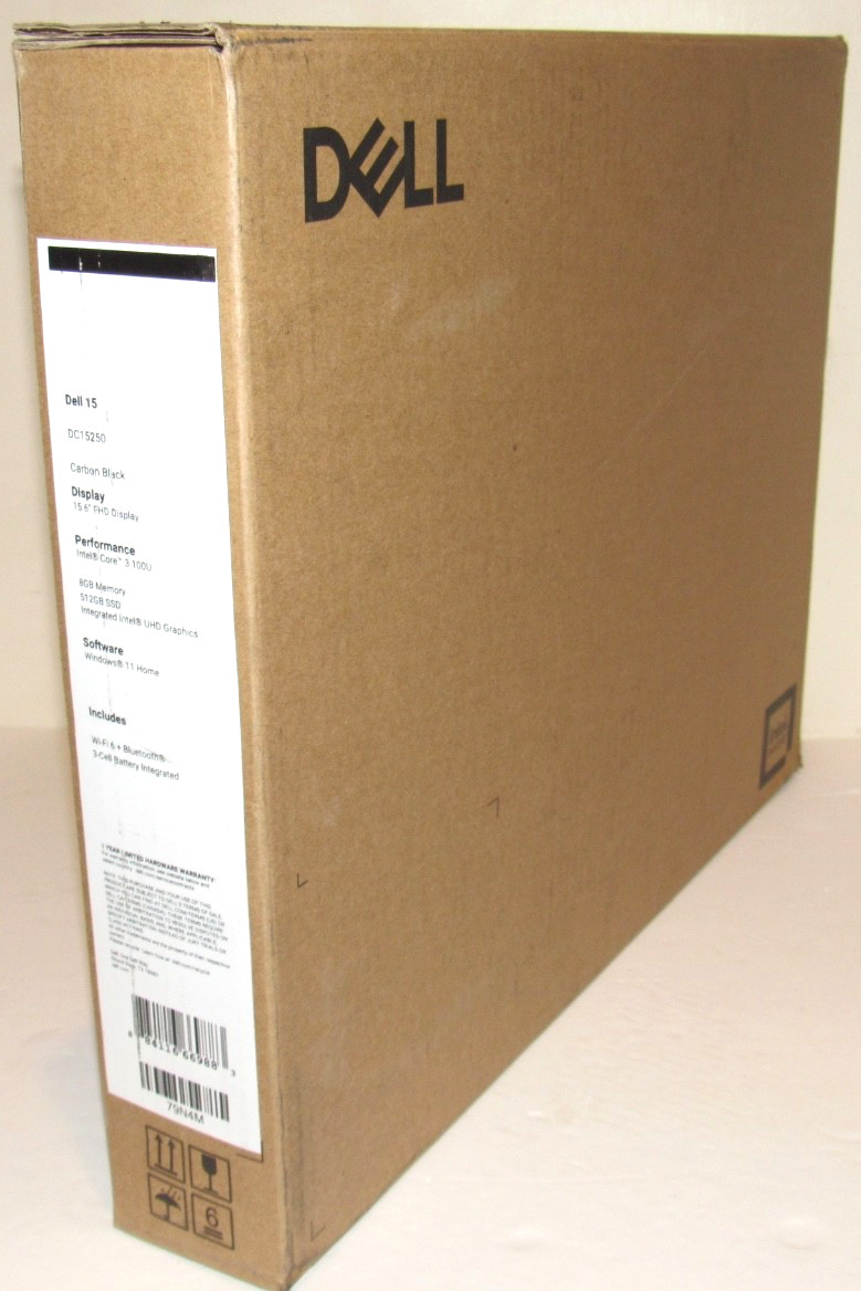 Dell 15 Laptop Computer DC15250 15.6″ 8 GB 512 GB SSD Windows 11 Intel Core3 NEW
