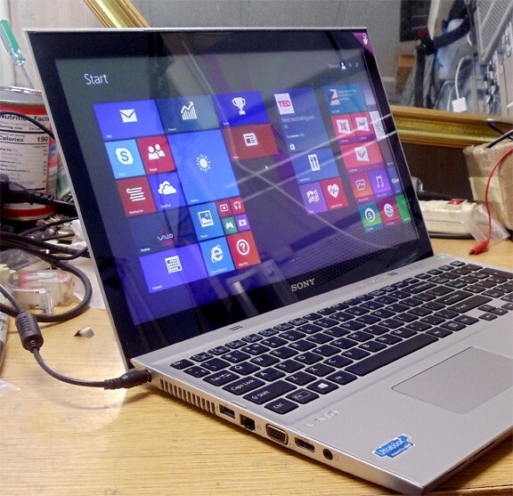 Sony 15″ SVT151A11 i5 1.8G 8gb ram 500gb HDtouch screen 1920×1080 light key dvd
