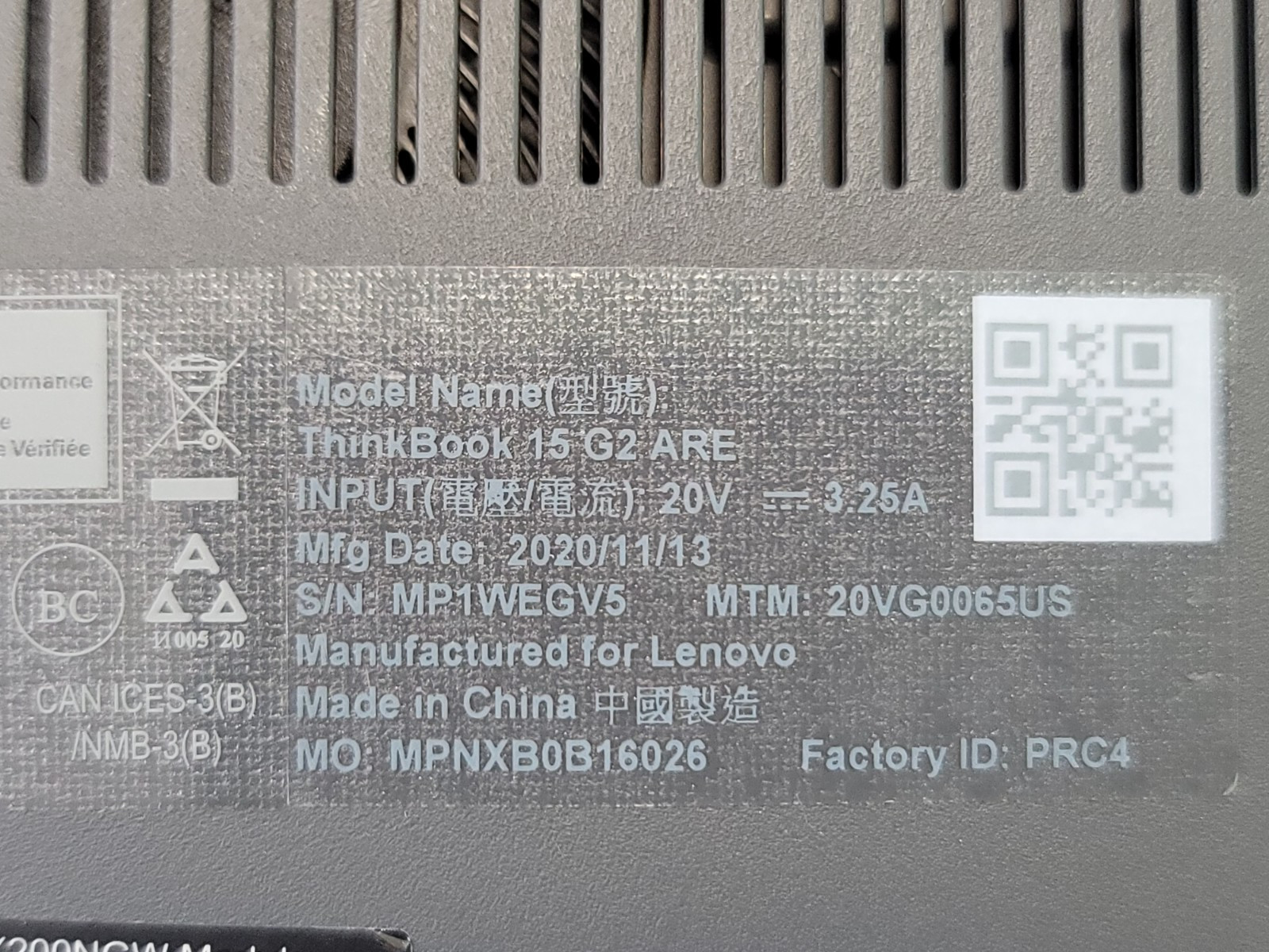 LENOVO THINKBOOK 15 G2 ARE LAPTOP
