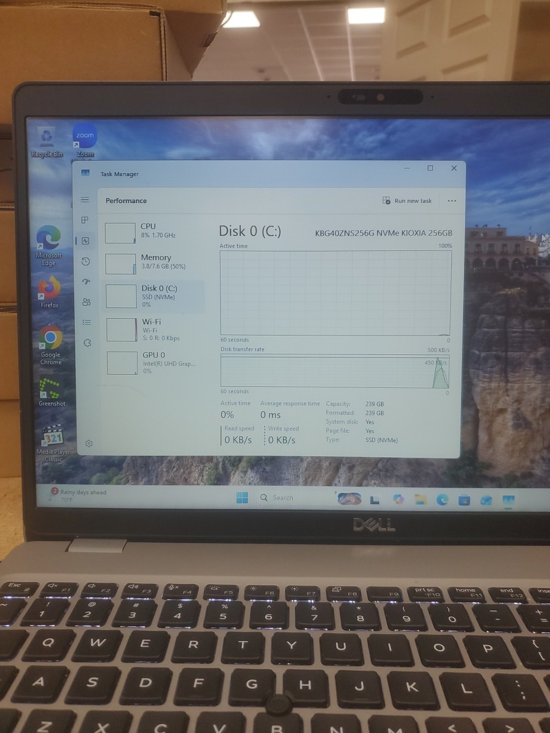 Dell Precision 3550 Laptop – i5-10310U 8GB 256GB SSD 15.6″ 051326-2