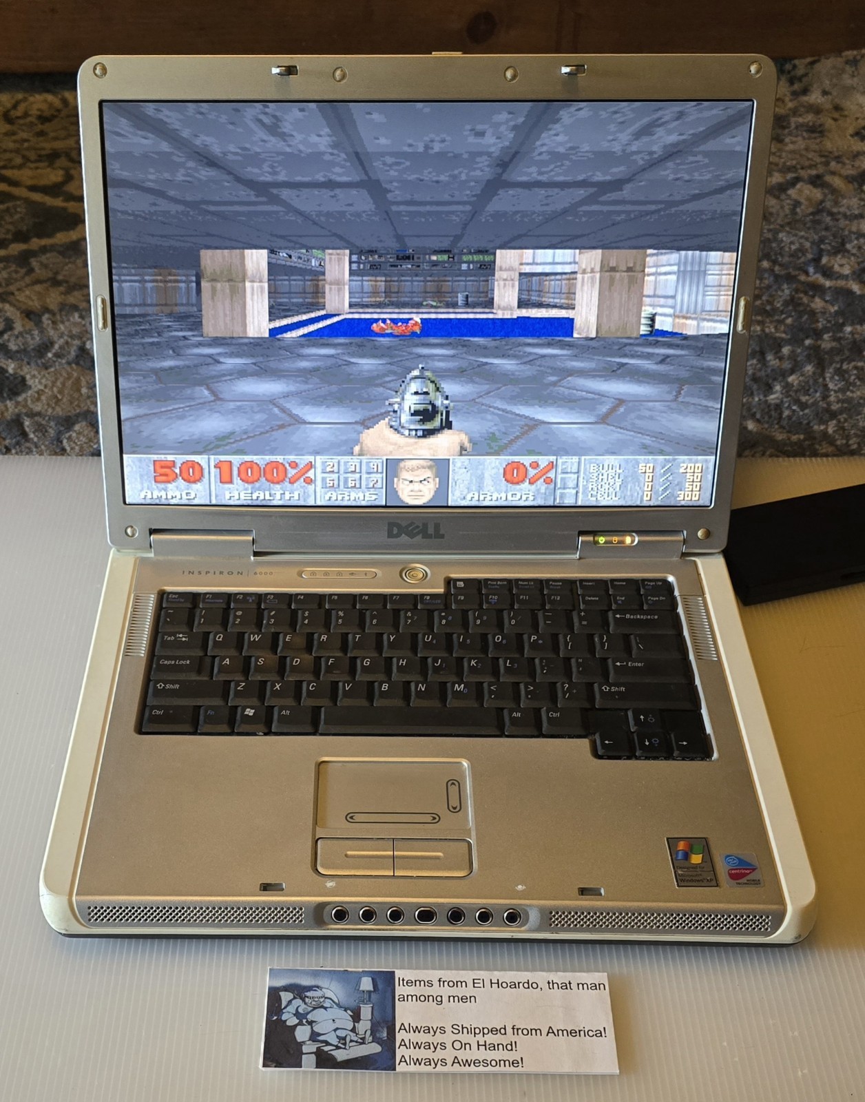 Dell inspiron 6000 laptop 1GB Ram 40GB HDD 1.6 Ghz Pentium M DVD Rom Windows XP