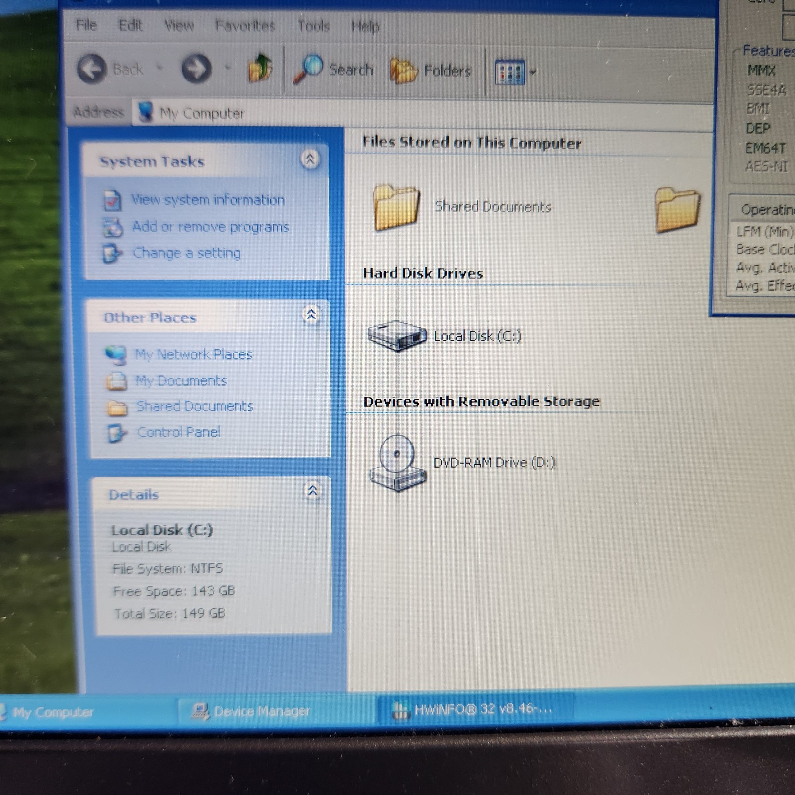 Retro Gaming Laptop Dell D830 Intel Core Duo 2.40GHz 4GB Ram 160GB HD Windows XP