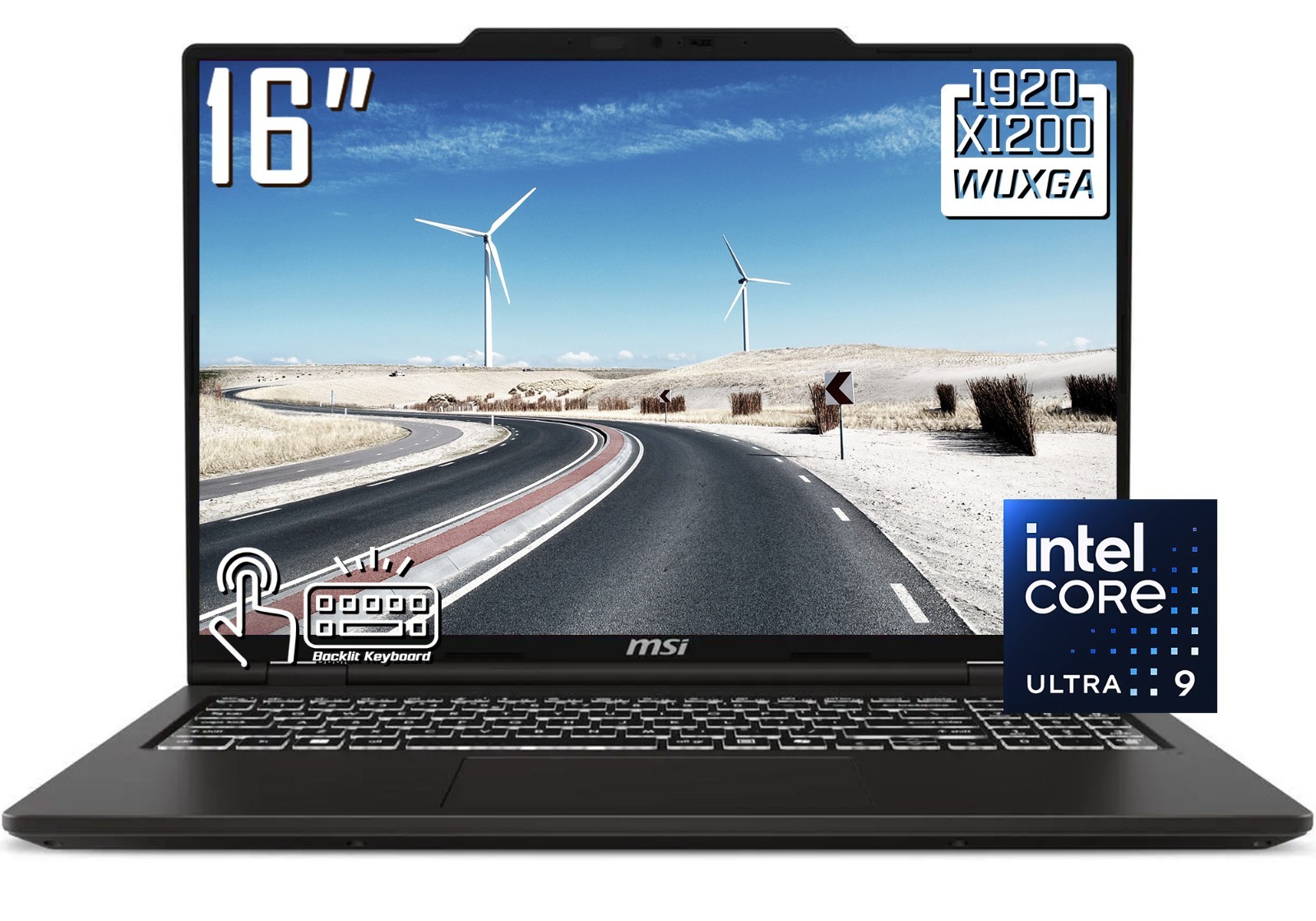 MSI Venture 16″ FHD Touchscreen Laptop Intel Core Ultra 9 285H 64GB DDR5 2TB SSD