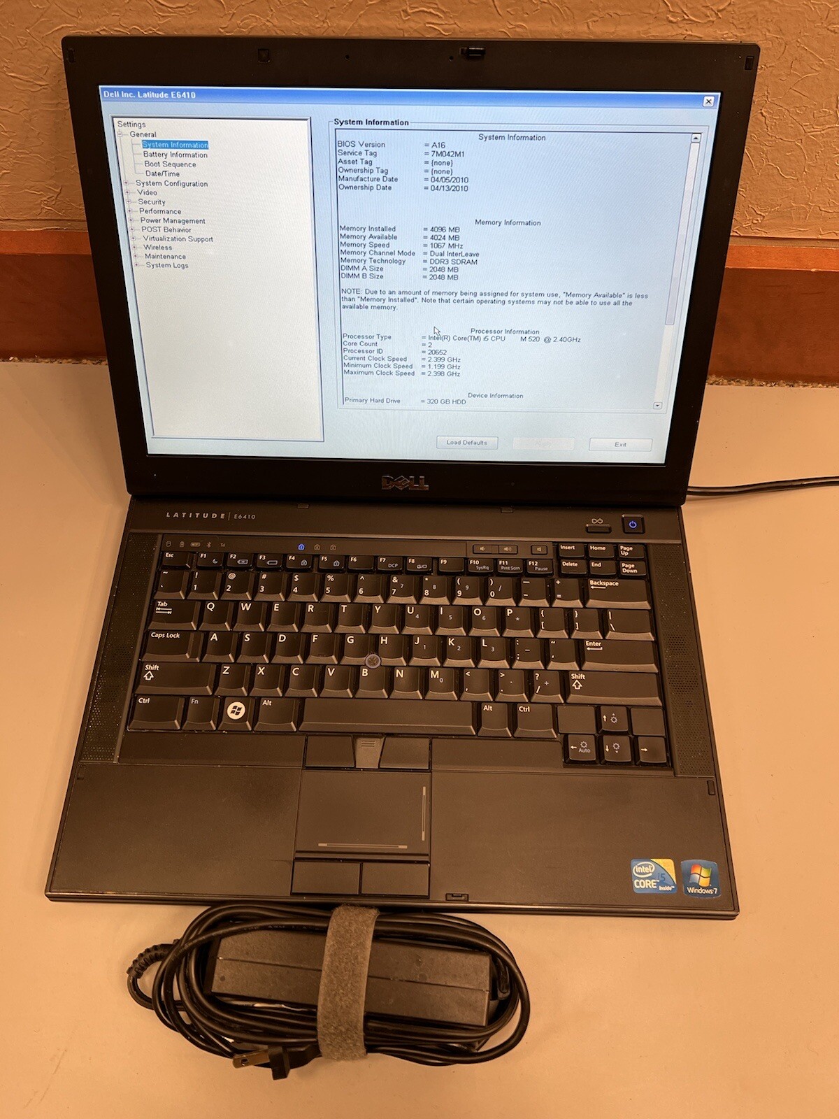 Dell Latitude E6410 Core i5 M520 4GB RAM 320GB HDD WEBCAM BLUETOOTH NVIDIA NVS