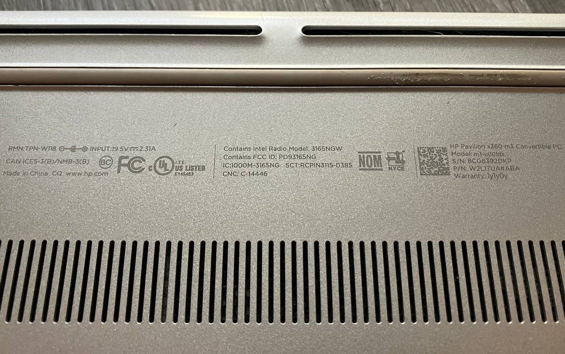 HP Pavilion x360 m3 6GB 13.3-Inch HD I3-6100u 2.30 GHz 500GB HDD