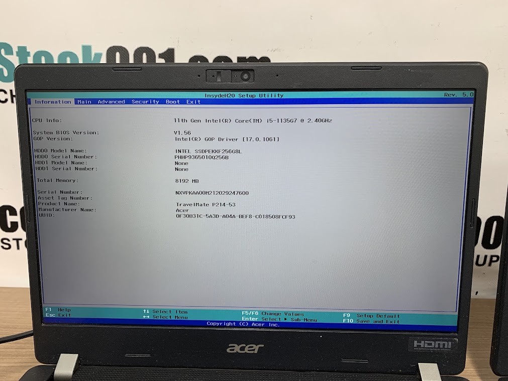 Lot 2 Acer TravelMate P214-53 i5-1135G7 2.4GHz 8gb RAM 256gb SSD 14″ FHD No OS