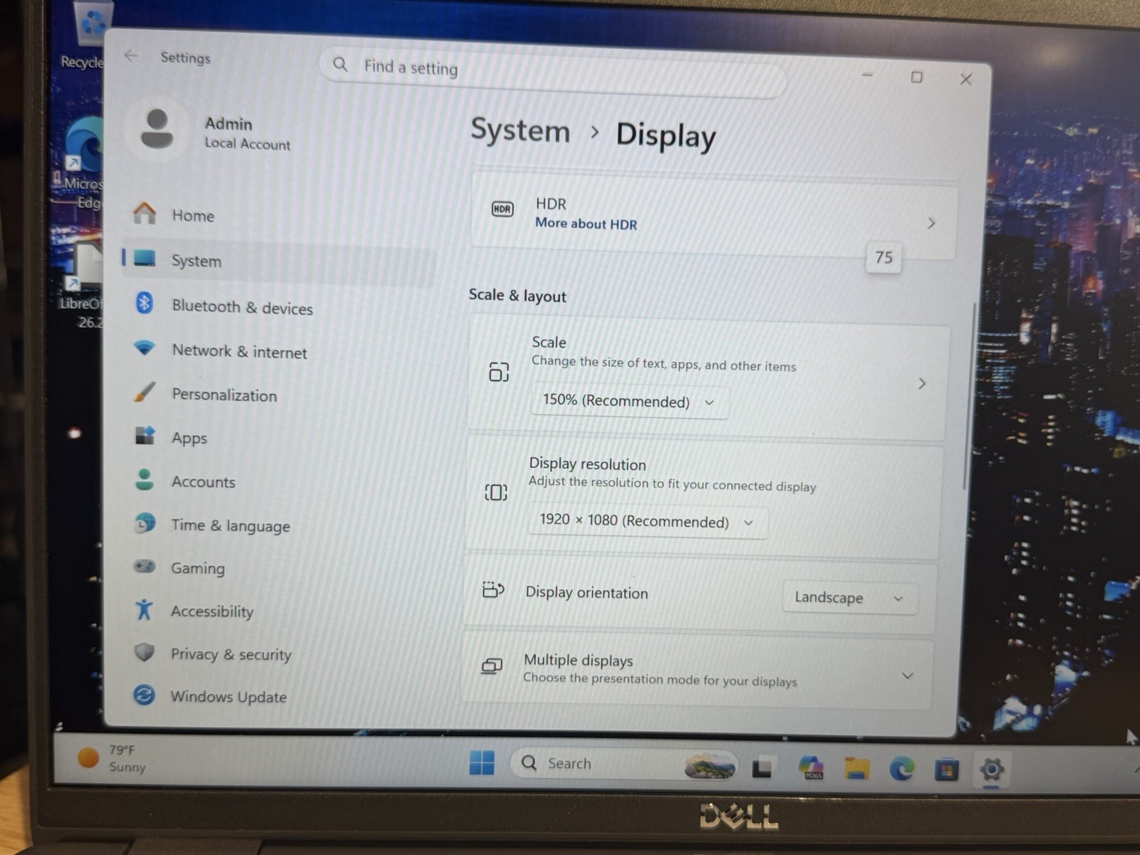 Dell Latitude 5440 Laptop i7-1370p 8GB Ram 256 SSD Win 11 Pro + Libre Office