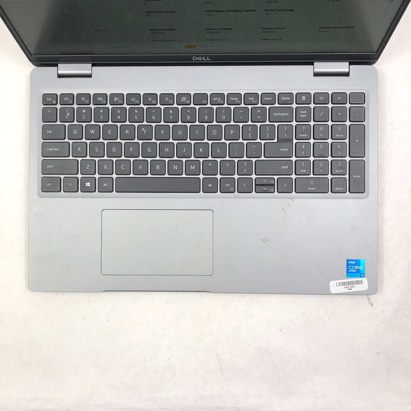 Dell Latitude 5520 Intel Core i5-1145G7 2.60GHz 16GB RAM NO SSD/AC