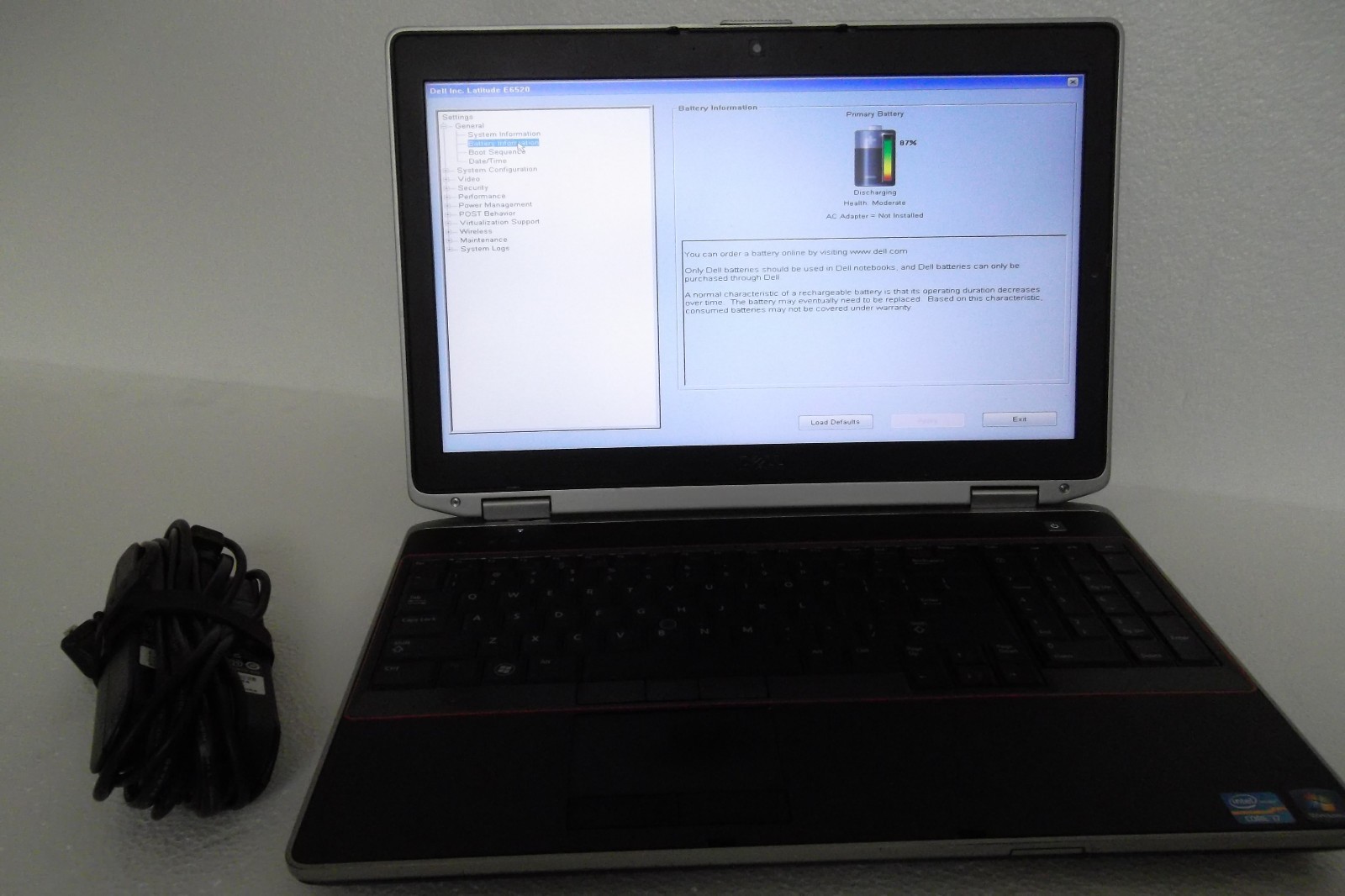 Dell E6520 Latitude 15.6″ Intel Core i7 2.80GHz 4GB DVDROM Wi-Fi 120GB BT WebCAM