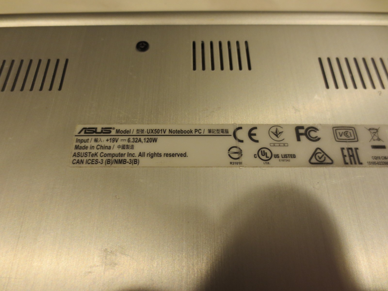 Asus Zenbook Touch Screen UX501V i7-6700HQ 500GB HD 16GB Ram GTX 960M Win11 Pro
