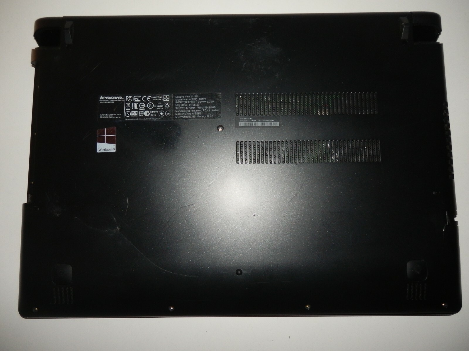 Lenovo Flex 2-15D, AMD A6-6310 1.80GHz, Radeon R4, 15.6″ inch HD, for parts faulty