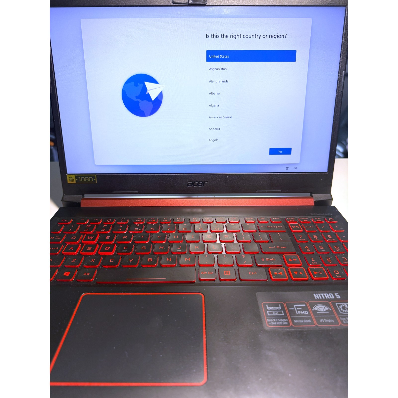 Acer Nitro 5 AN515-54-51M5 Gaming Laptop i5 9300H 2.4GHZ 16GB DDR4 128GB+1TB