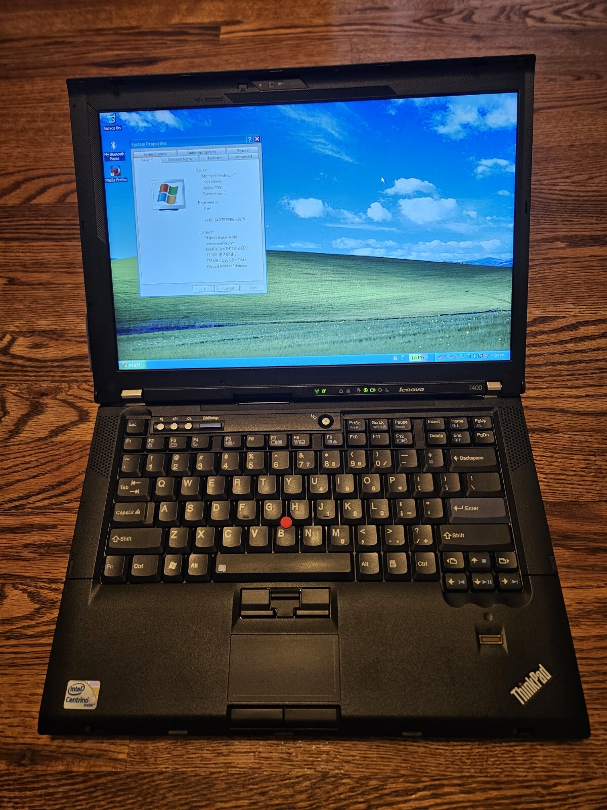 ThinkPad T400 4 GB/250 GB HDD/14″ 1280×800/ Windows XP. Ready to Use