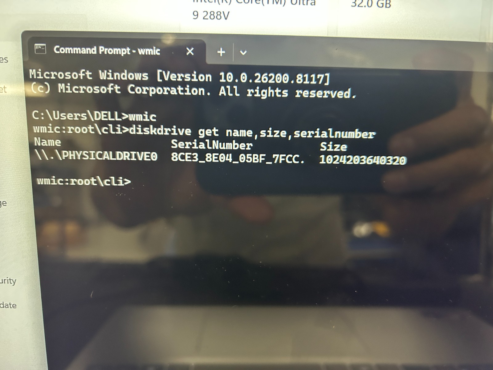 DELL 16 DB16250 VPVXG, Intel Core Ultra 9 288V, 3.30 GHz, 32 GB RAM, 1 TB NVMe