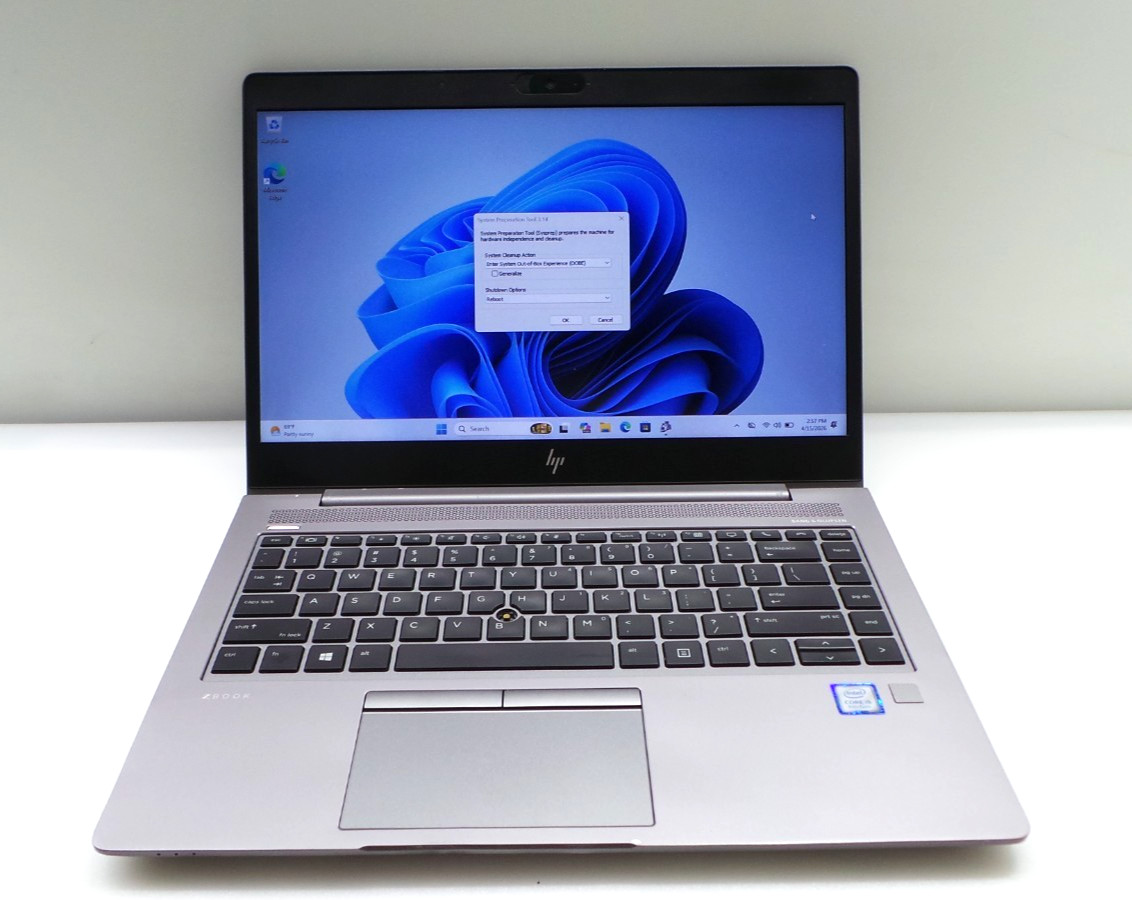 HP ZBook 14u G5 | 14″ | i5-8265U 1.60GHz | 8GB RAM 256GB NVMe | WIN 11 PRO