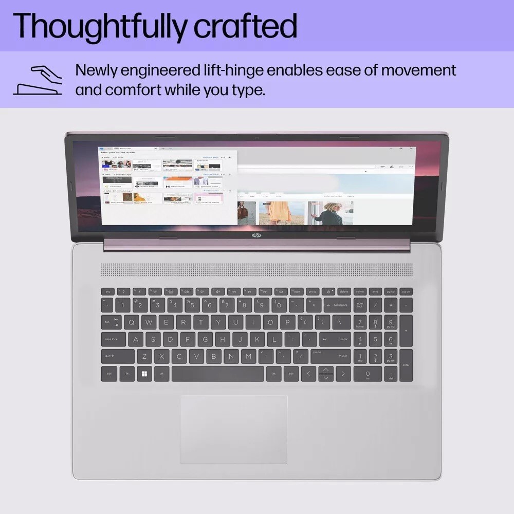 HP Laptop 17.3″ HD+ Intel N200 Up to 32GB RAM& 2TB SSD Win11 Pro+OFFICE Lavender