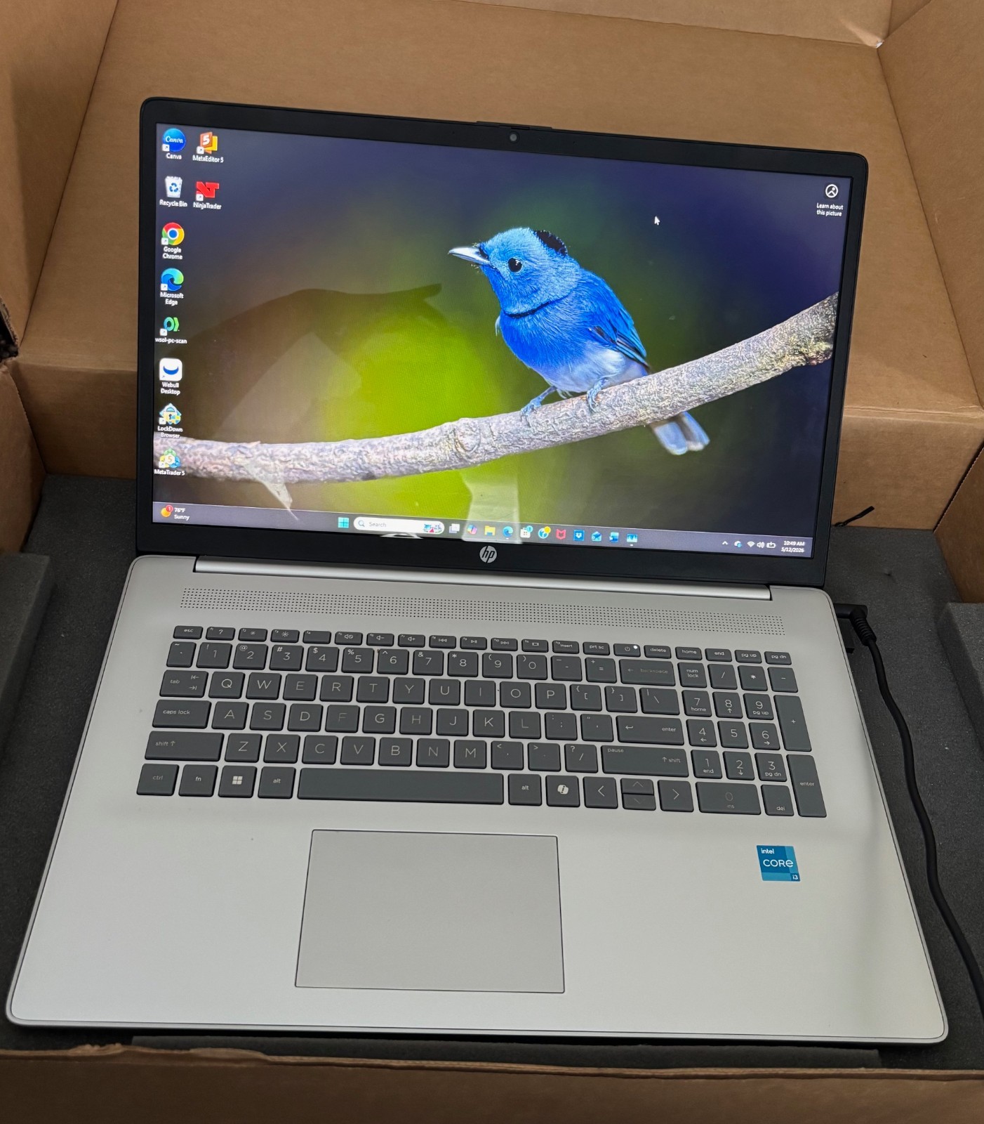 HP 17-cn0173st 17t Laptop PC 17.3″ 1080P i3 8GB 512GB SSD AX WiFi W11 w/Num Key