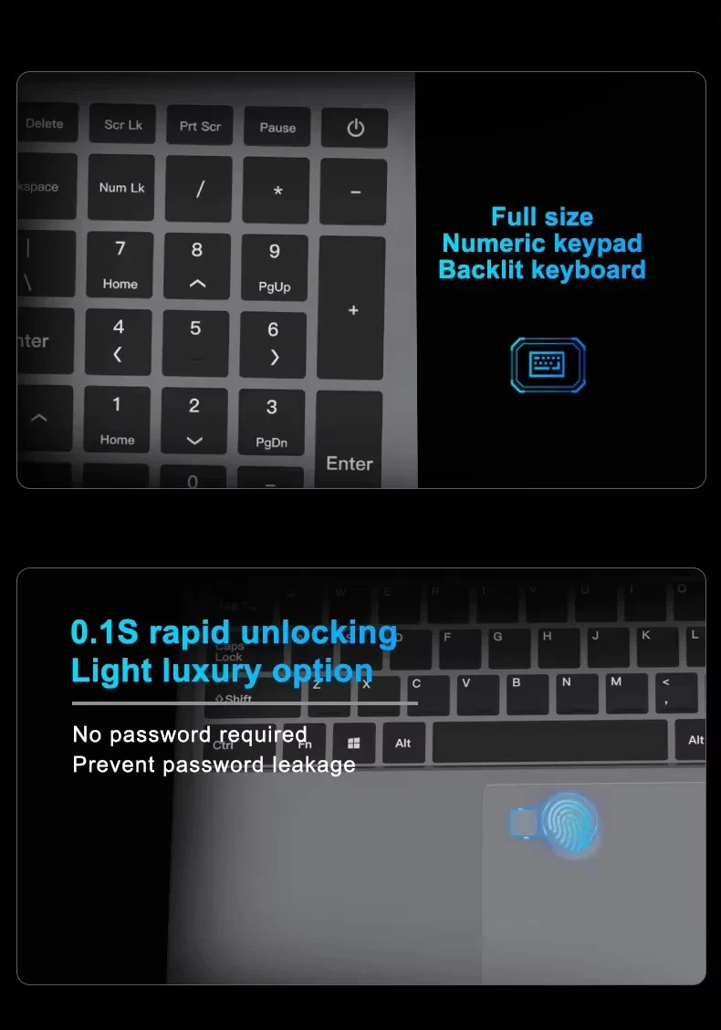 Xiaman 15.6″ i3 and i9 Laptop Windows 11 16 GB RAM 512 GB SSD US Stock