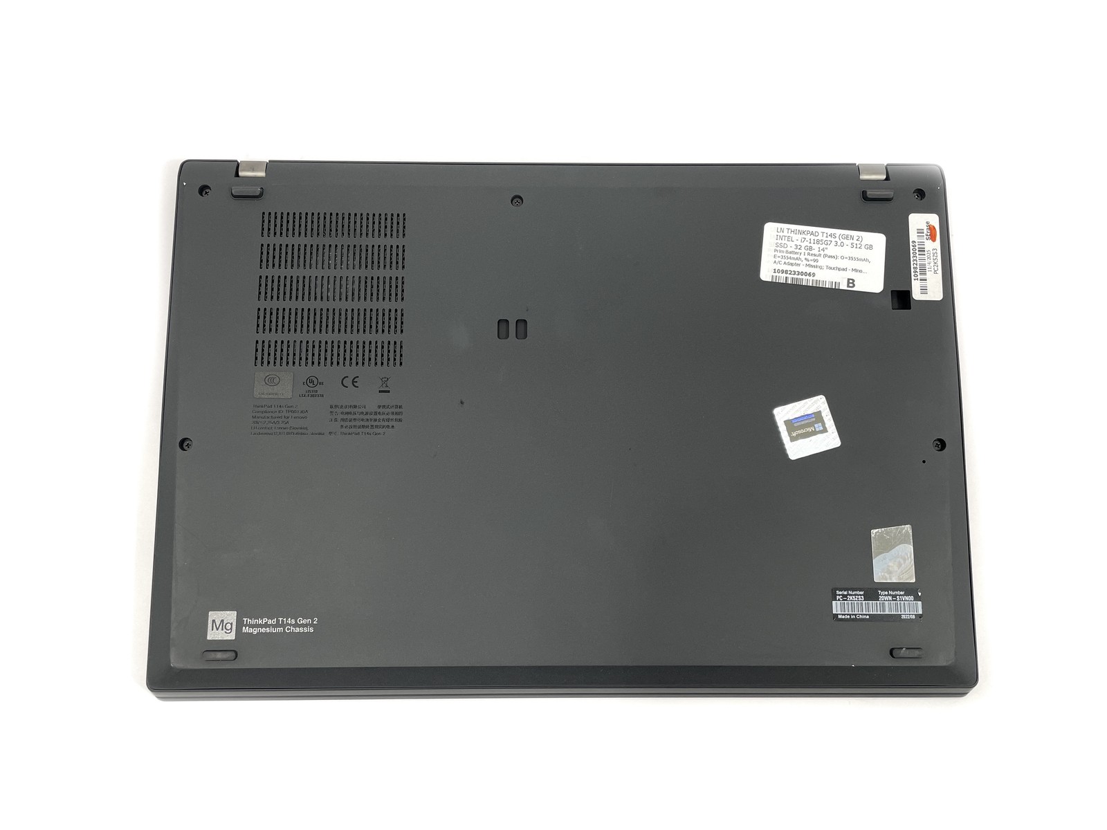 Lenovo ThinkPad T14S Gen 2 Laptop i7-1185G7 3.0GHz 512GB SSD 32GB RAM WIN 11