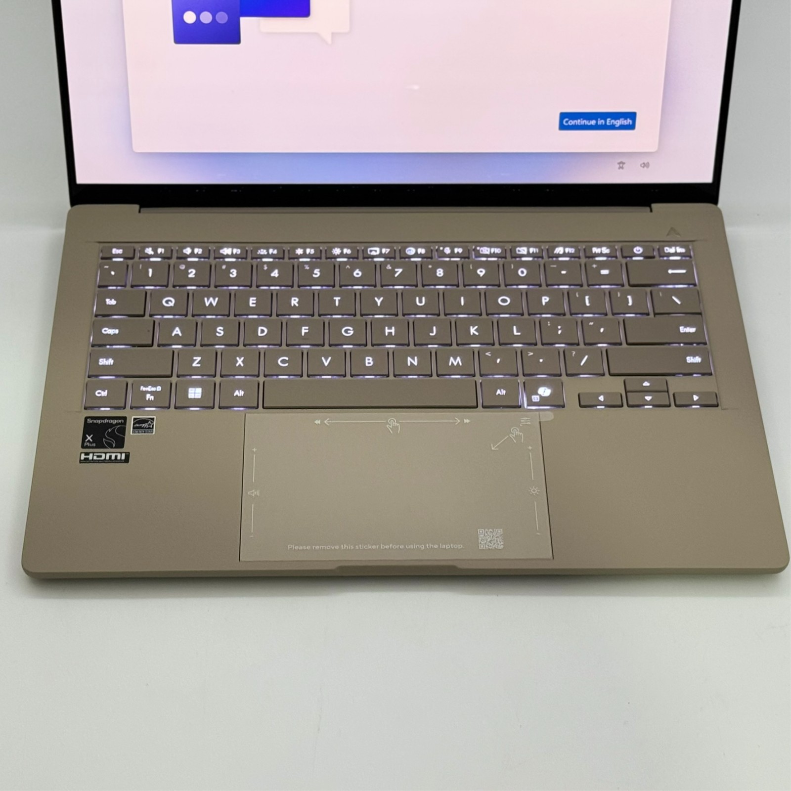 ASUS Zenbook A14 14″ OLED Laptop Snapdragon X Plus 16GB 512GB Copilot+ PC Beige