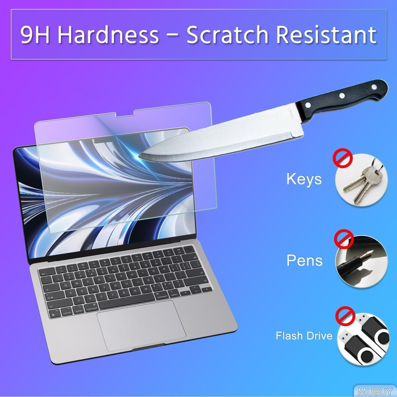 Tempered Glass Screen Protector Compatible with MacBook Neo 13-inch 2026 A3404