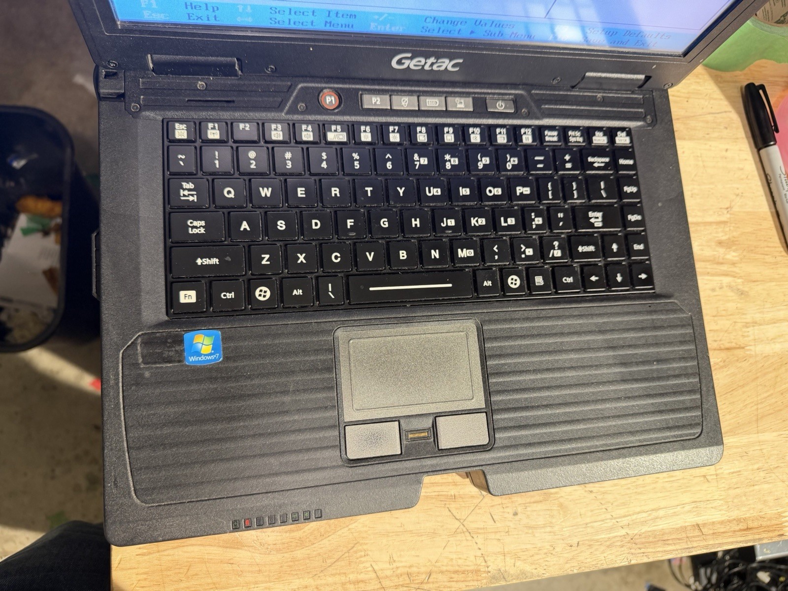 Getac S400 G2 CD/DVD Drive Intel Core i5-3320M No HDD/ Caddy boot To Bios