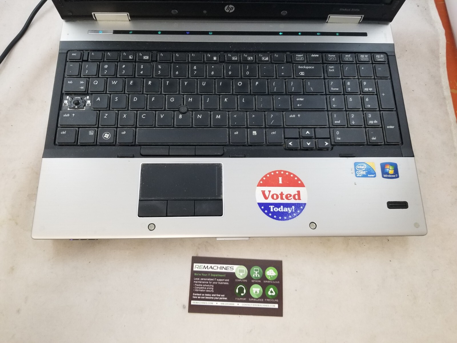 HP EliteBook 8540p 15.6″ Laptop i5-M540 2.53GHz 4GB No HDD Quadro – Tested