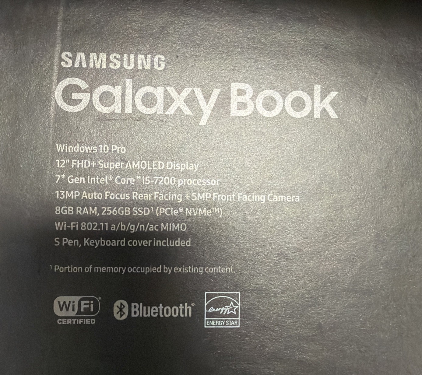 Samsung Galaxy Book 12”SM-W728VQ I5-7200/8G/256G S Pen With Keyboard Cover