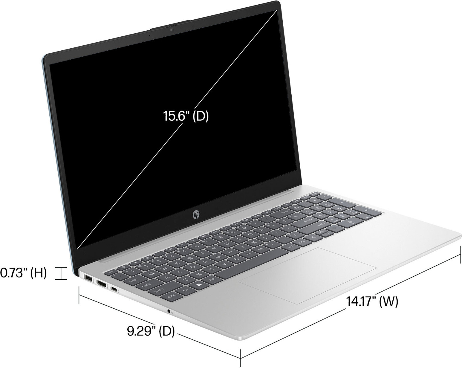 NEW HP Laptop Notebook 15.6″ Touch, Office 2024 AMD Ryzen 5, 8GB RAM & 256GB SSD