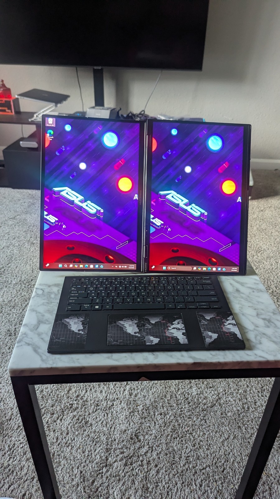 14″ Asus ZenBook Duo Ux8406ma, Ultra 7 155H, 16GB, 1TB SSD, Touch, Dual Screens!