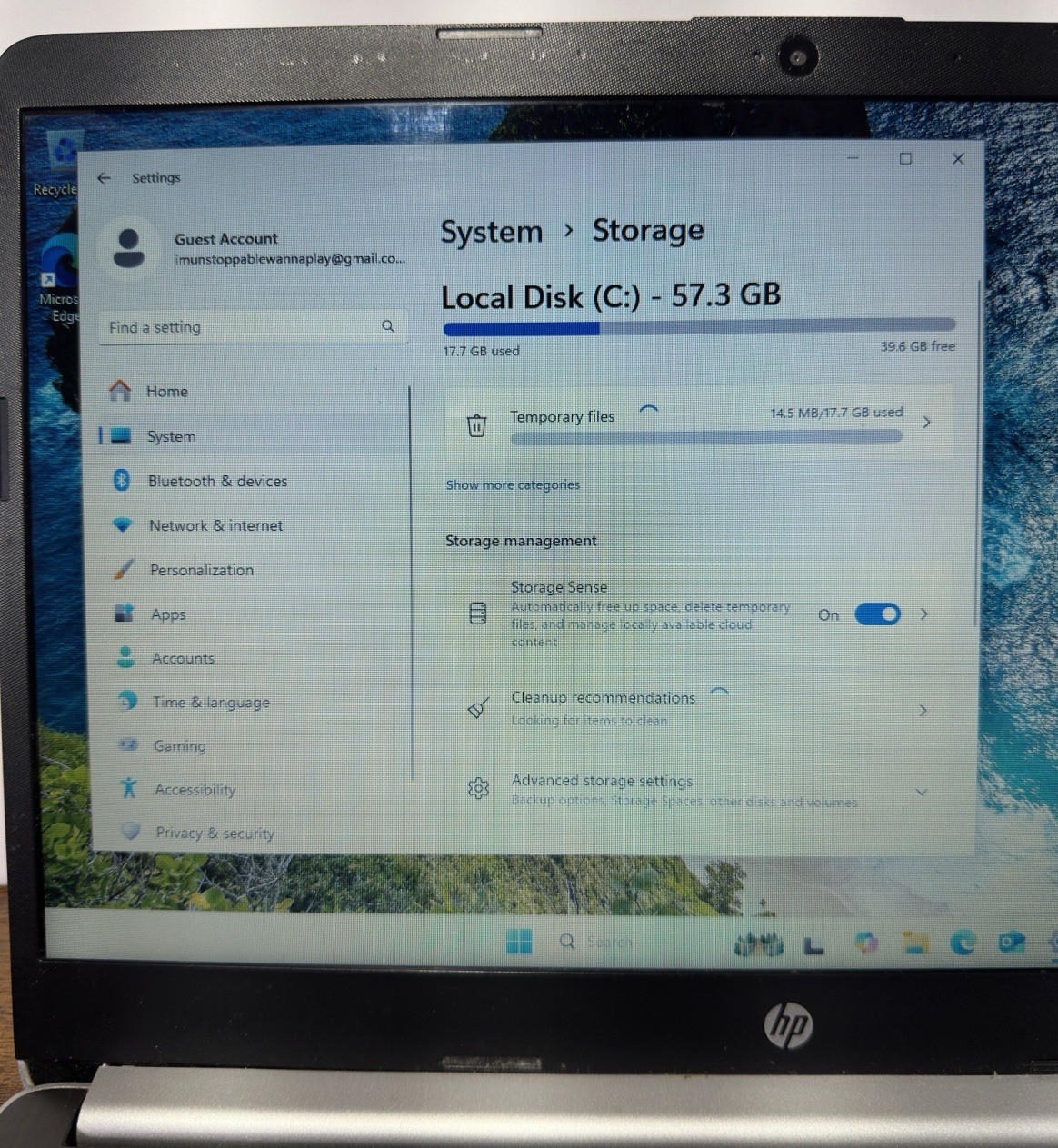 HP 14-df0018wm 14″ Celeron N4000 1.1GHz 4GB/64GB Laptop w/ 11 Home S – READ