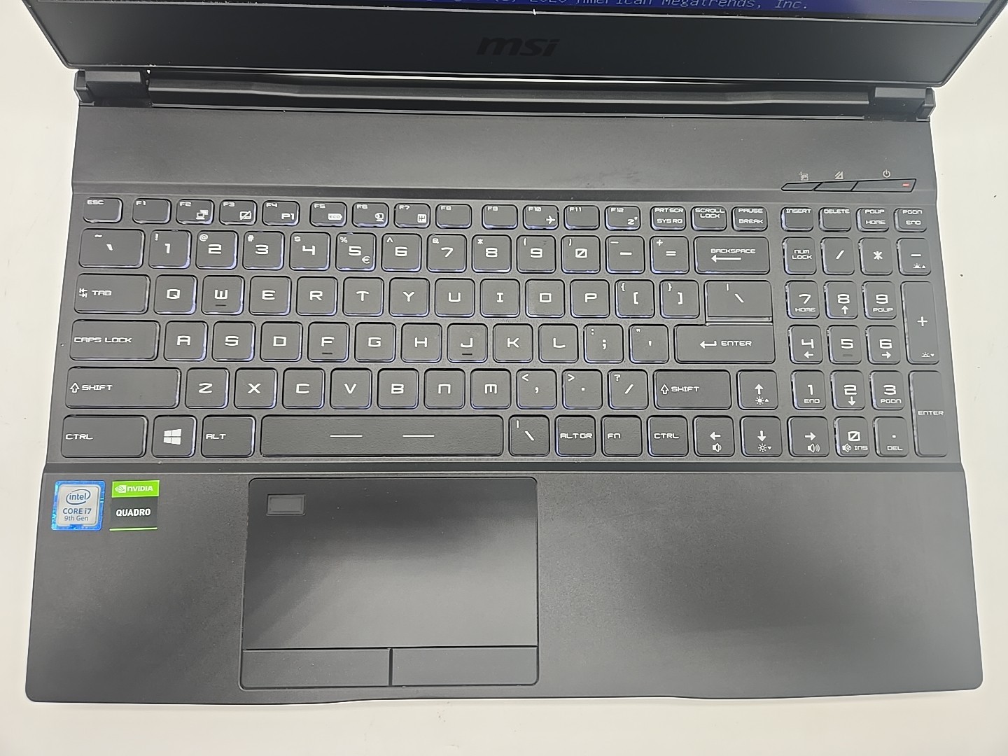 MSI WE65 9TI MS-16U2 15.6″ i7-9750H @2.6GHz, 16 RAM, No SSD, No OS