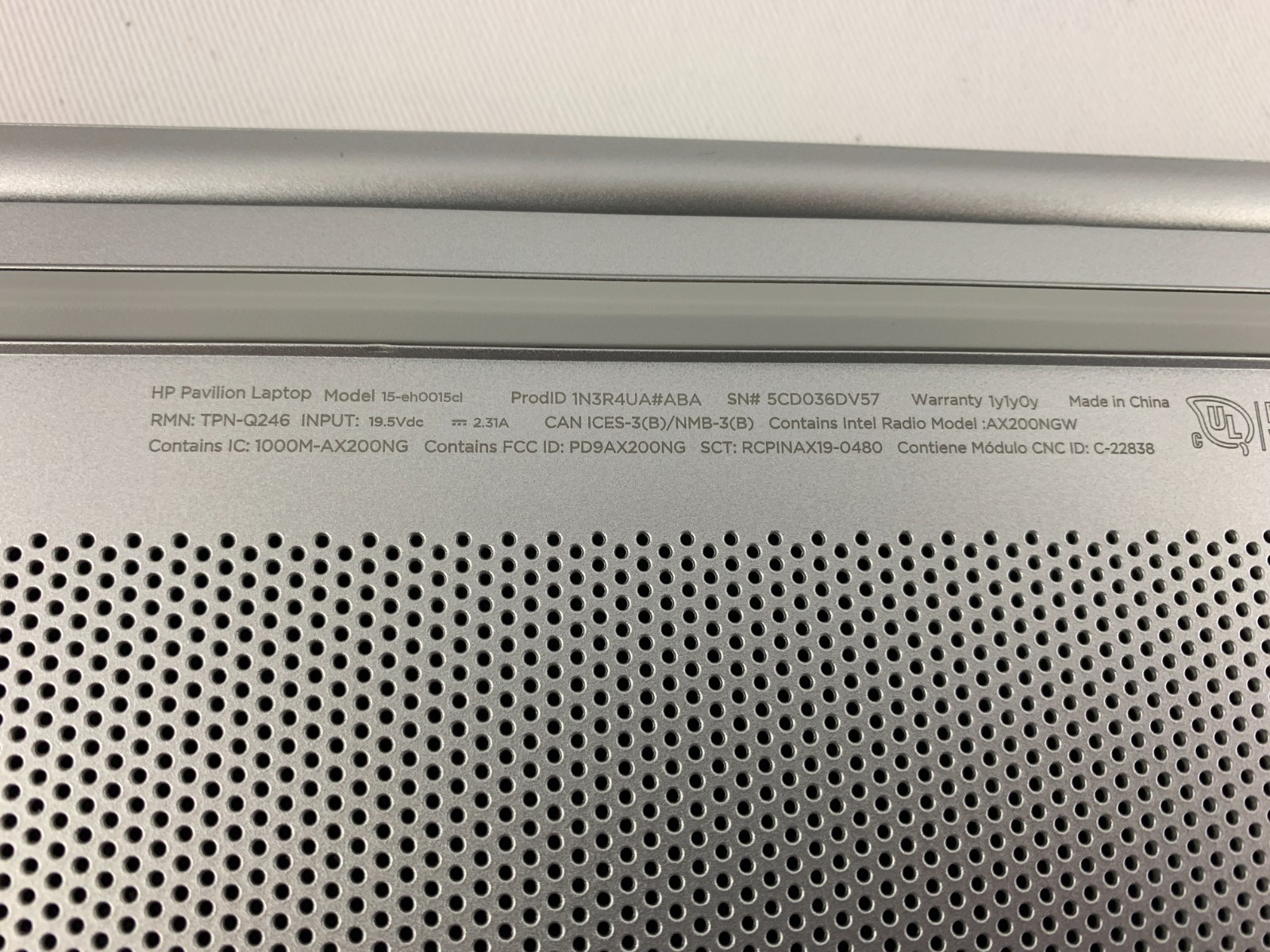 HP Pavilion 15-eh0015cl, AMD Ryzen 7 4700U 2GHz, 8GB RAM, 512GB SSD, Win11H