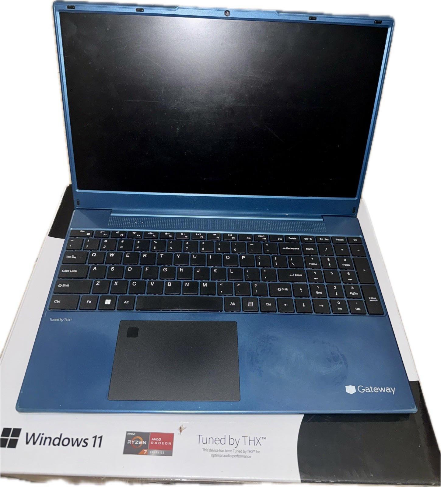 Laptop, Gateway GWNR71517-BL, Ryzen 7 3700U, 512 GB SSD, 8 GB, 15.6 in Screen