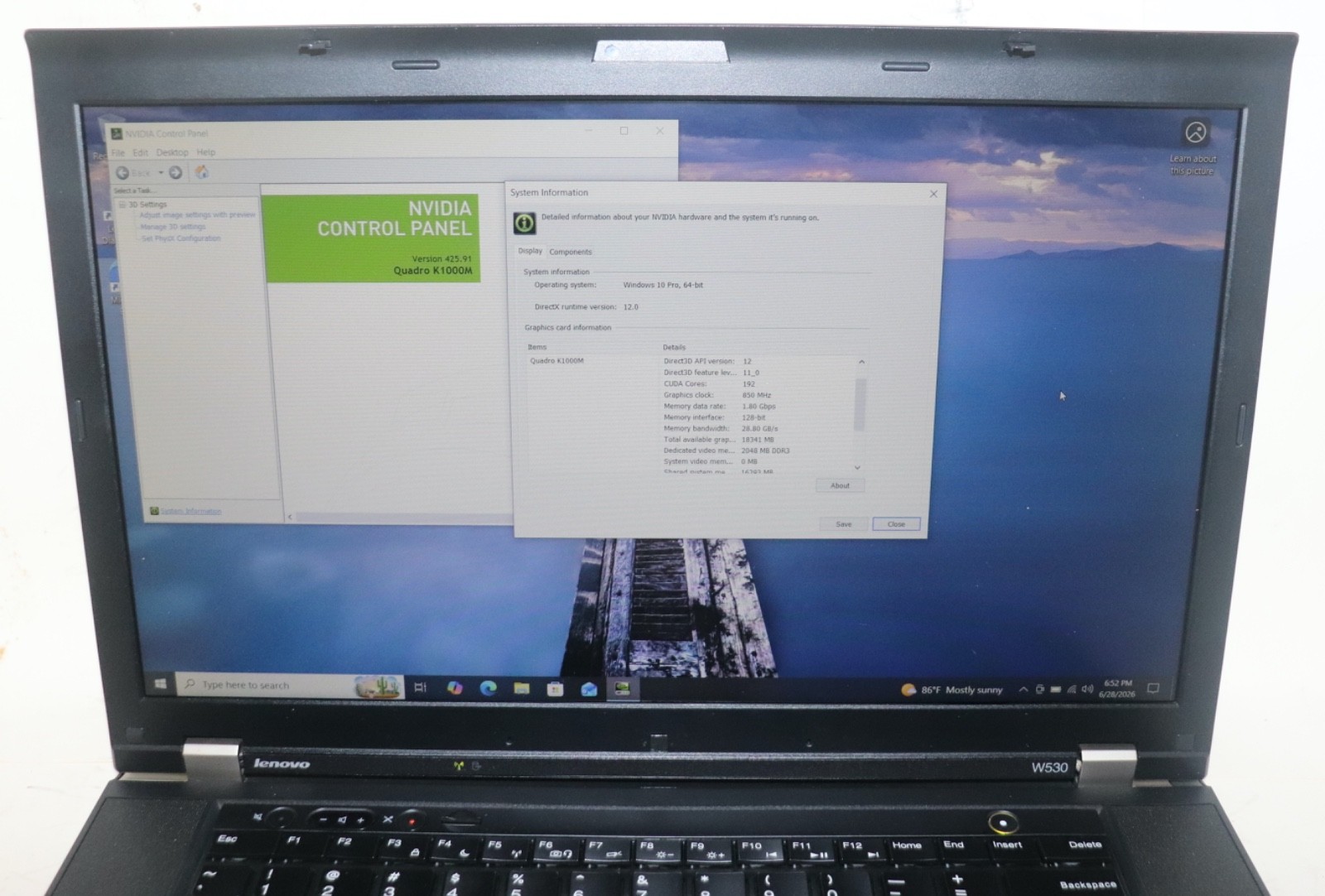 Lenovo ThinkPad W530|Core i7@2.40 GHz|32GB RAM 512SSD|WIN 10. PROF|NVIDIA|Webcam