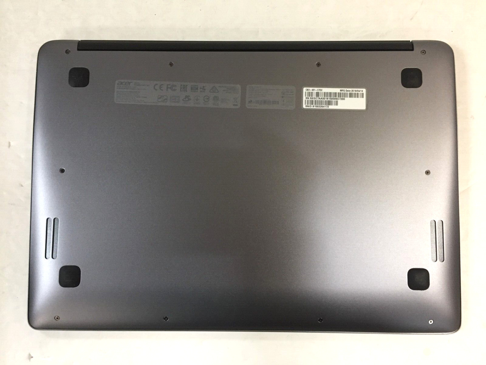 Lot of 2*Bad Battery* Acer Chromebook CB3-431 14″ Laptop/N3160/4GB/32GB eMMC