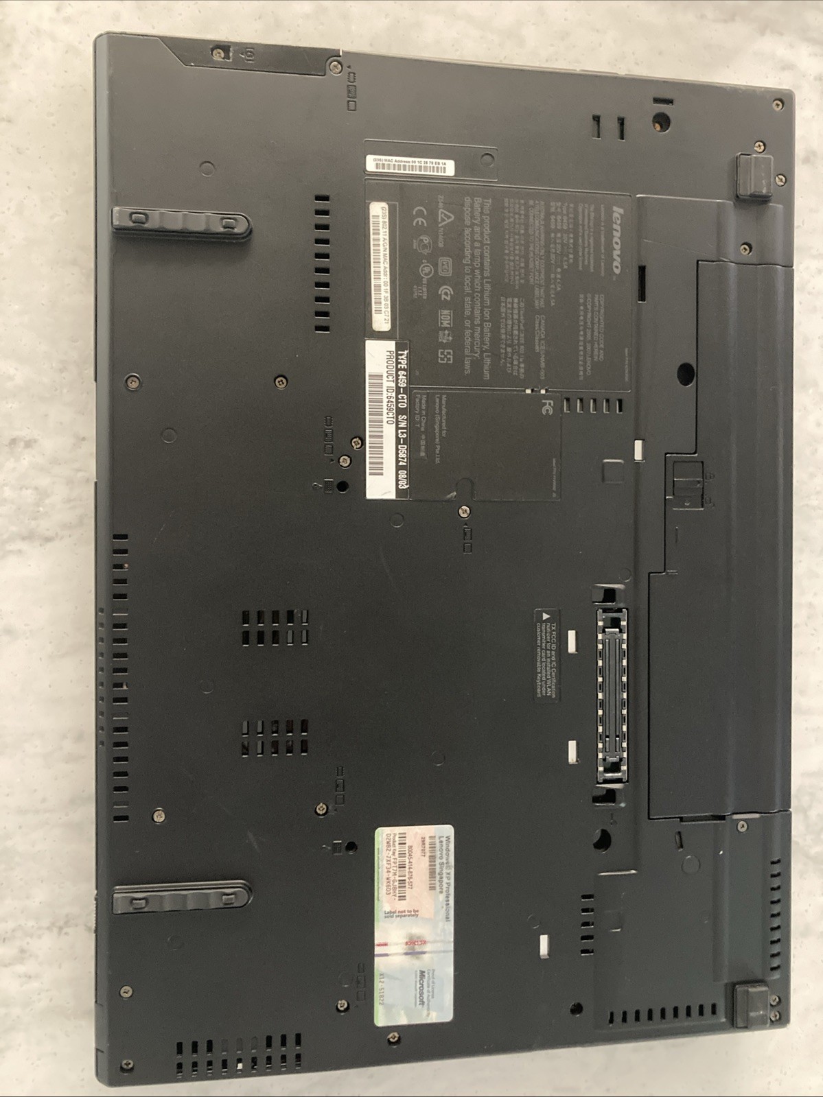 Lenovo ThinkPad T61 15.4” 4gb RAM 500gb HDD Charger Included Good Battery