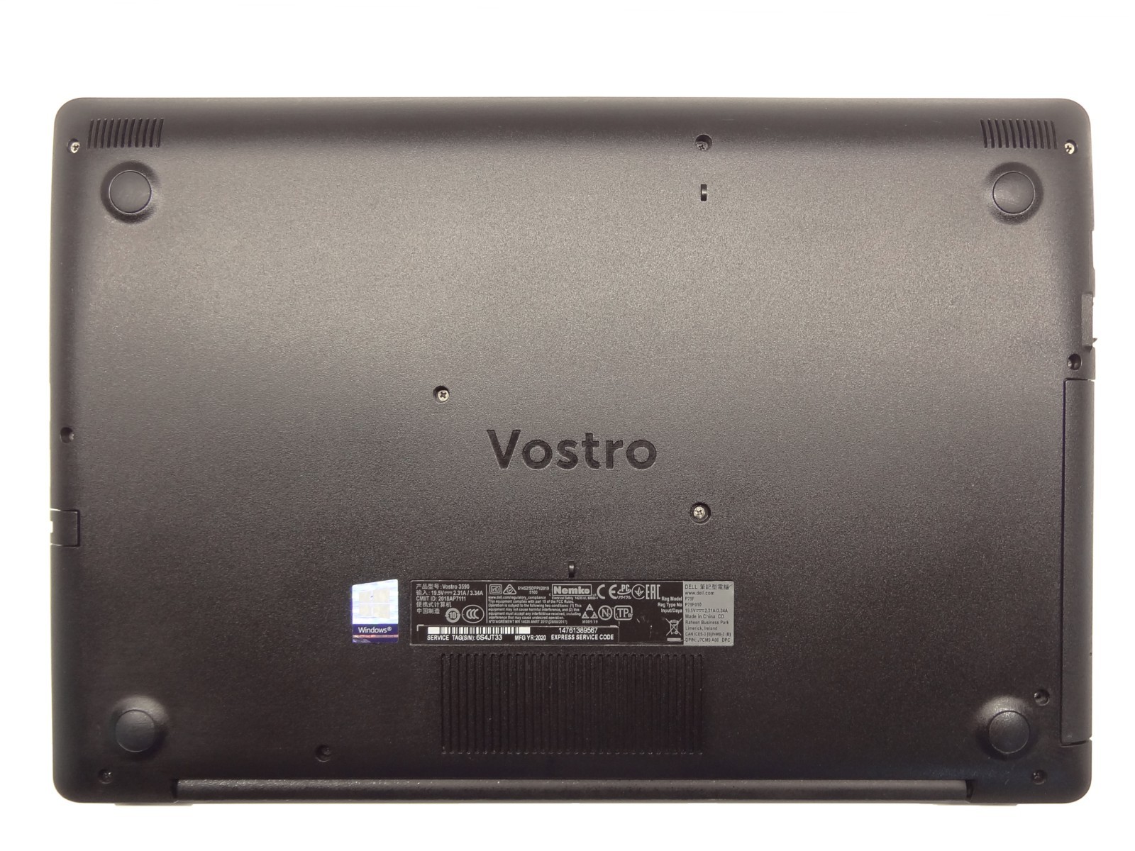 Dell Vostro 3590 i5-10210U 8RAM 256SSD WiFi6 Office24 1 Year Warranty – Microdirect