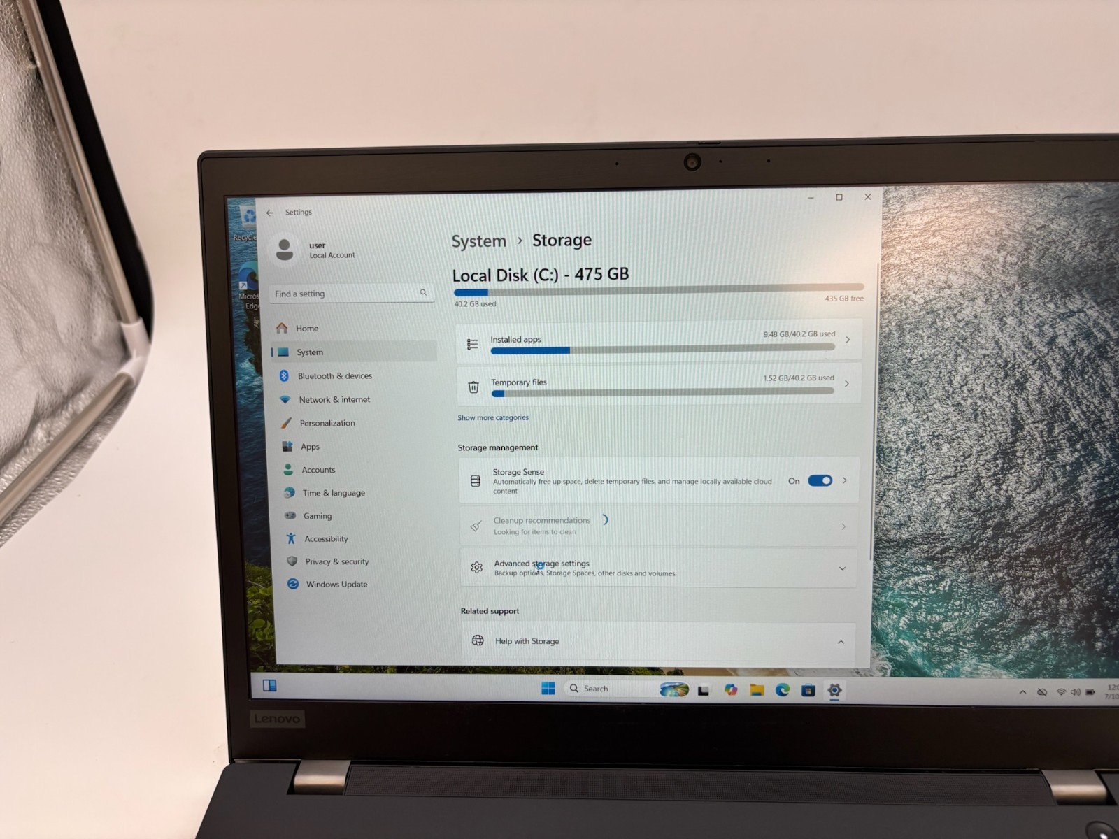Lenovo T15 Gen 2 15.6″ 512 GB SSD 16 GB RAM i7-1165G7 Windows 11 Pro