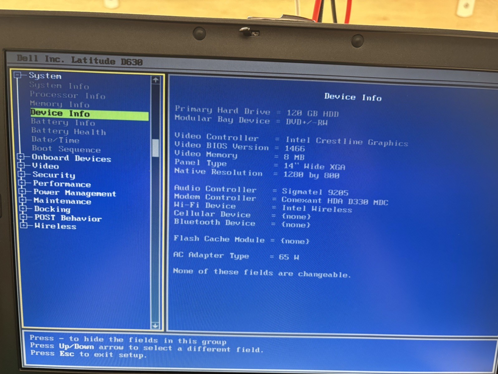 Dell Latitude D630 Intel Core 2 Duo 2GHz 2GB RAM 120GB HDD, win XP